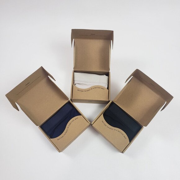 Allbirds Womens Shortie Underwear Trino Blend 3-Pack 3X & XXXL Navy Nimbus Black - Picture 15 of 16